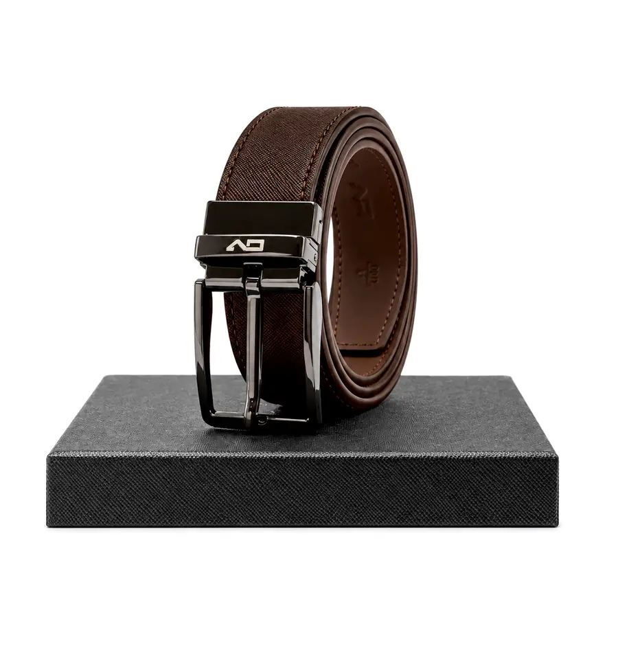 Brown OV Reversible Belt — view 2