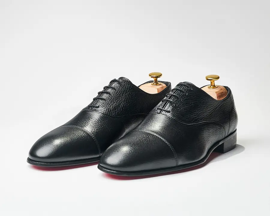 Calfskin Oxfords — Black