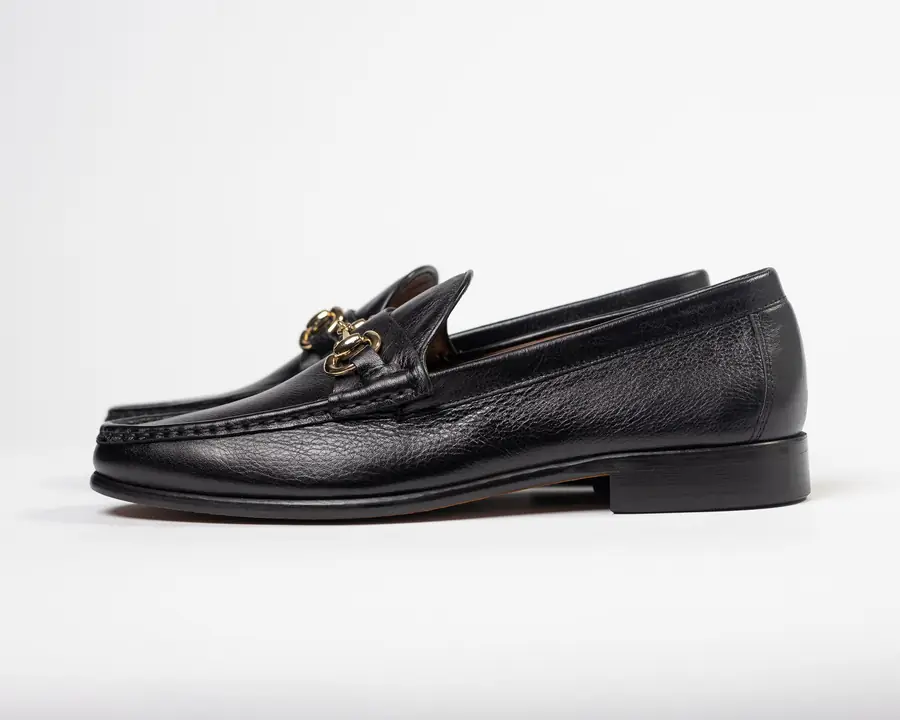 Horsebit Loafers — Black